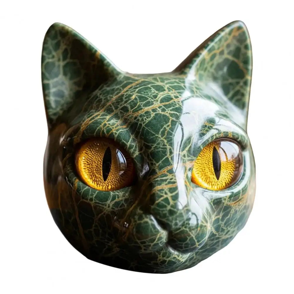 Svart katt - Elegant och mystisk skulptur av en svart katt