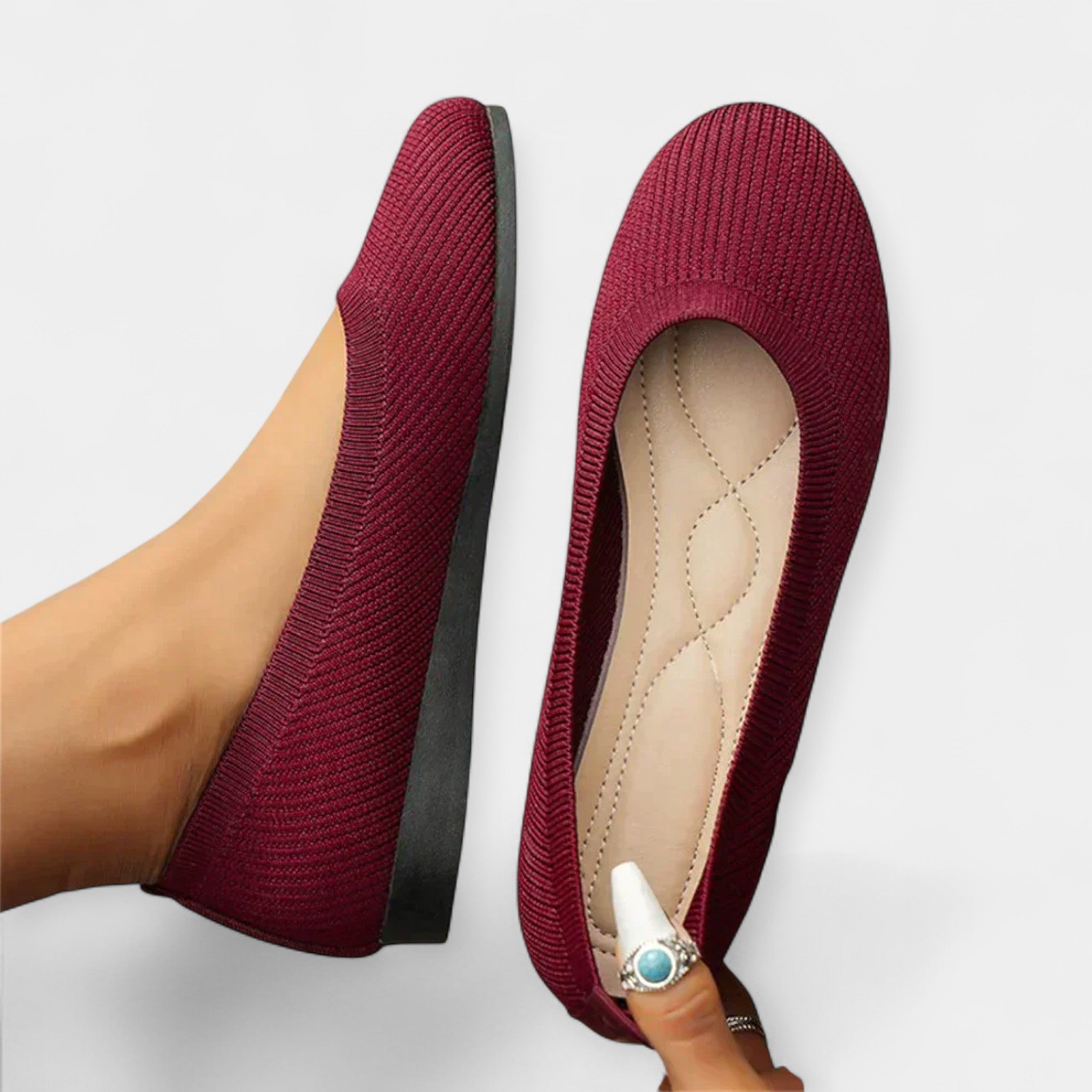 Sára Eleganta Ortopediska Slip-On Sportskor med Minnesskum