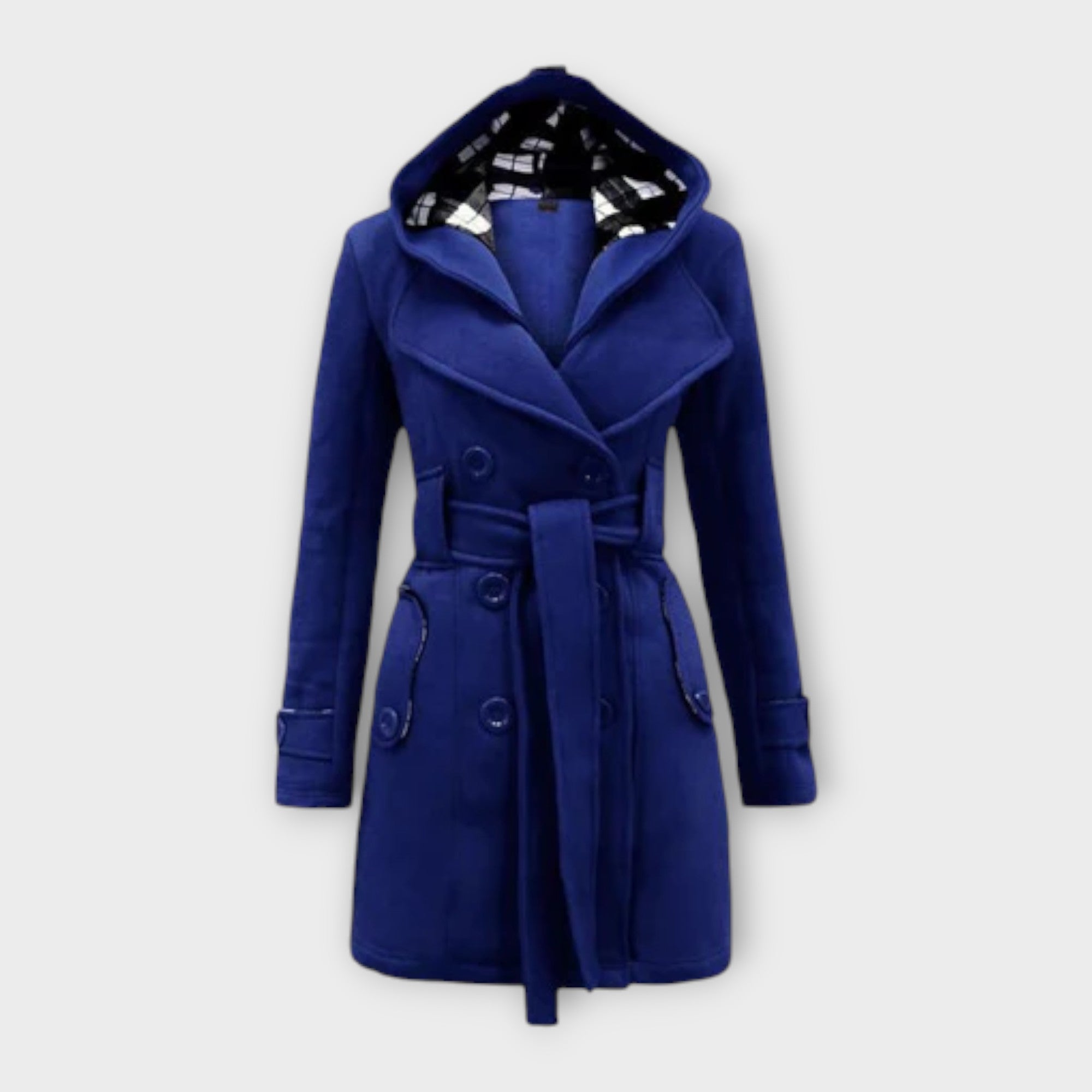 Chic Hooded Kappa with Belt
