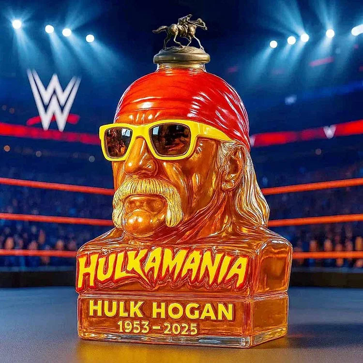 Begränsad samlarutgåva av Hulk Hogan whiskeyflaska från 1953