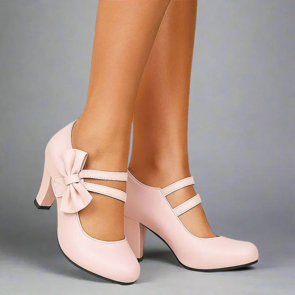 Bela - Pumps med rosett