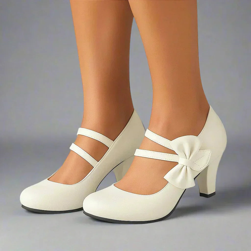 Bela - Pumps med rosett