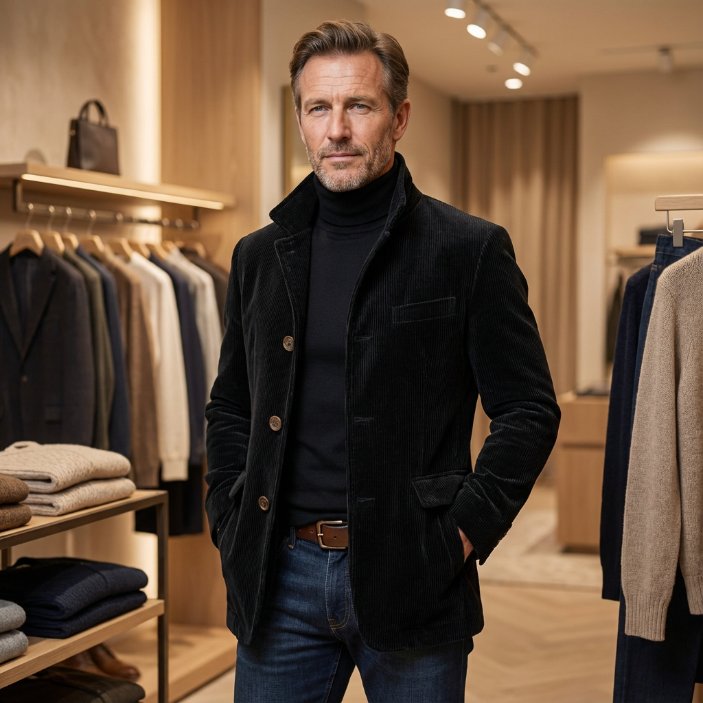 Carter | Elegant herrjacka med vintagekaraktär