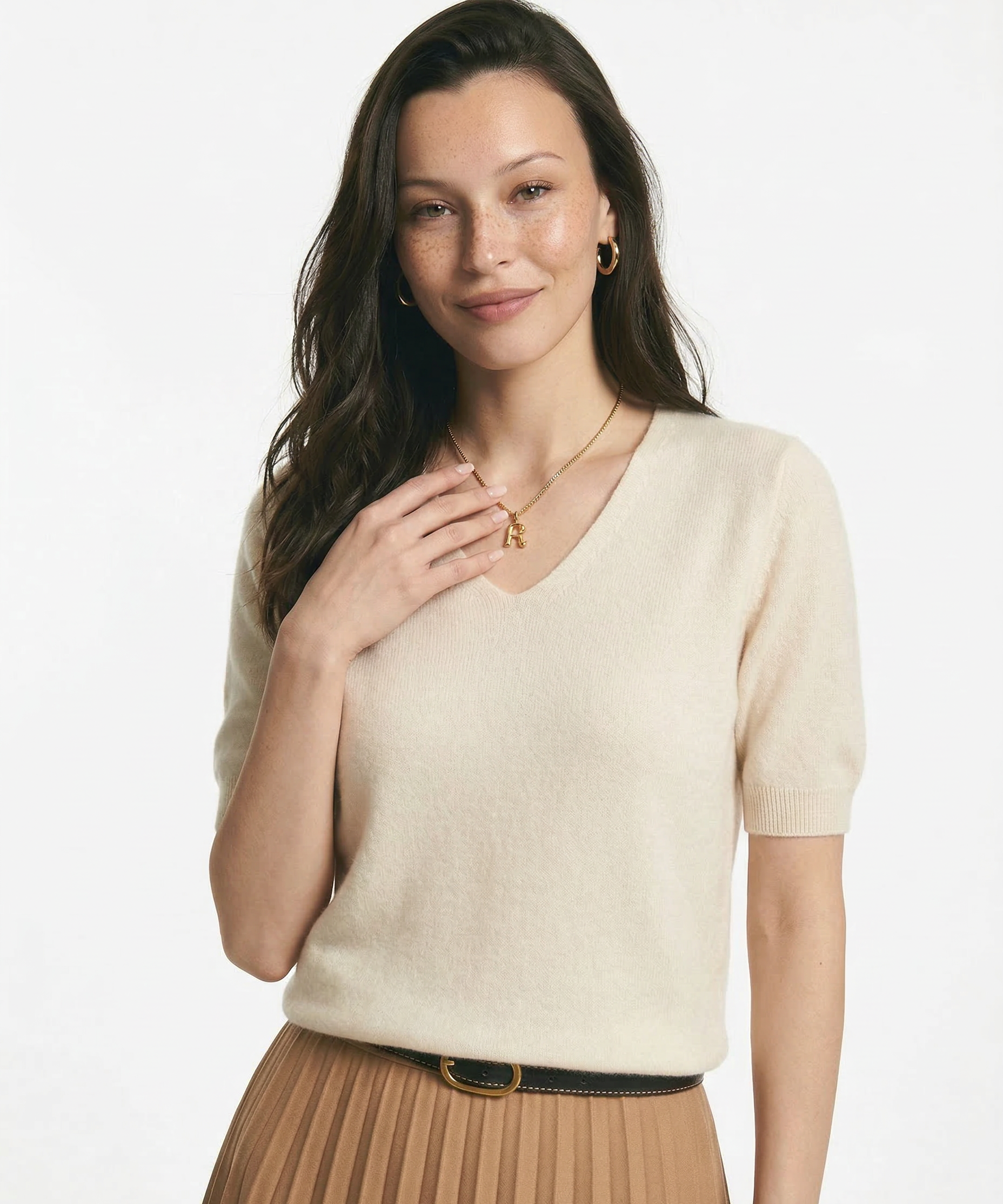 Elysian V-Neck Knitted Top
