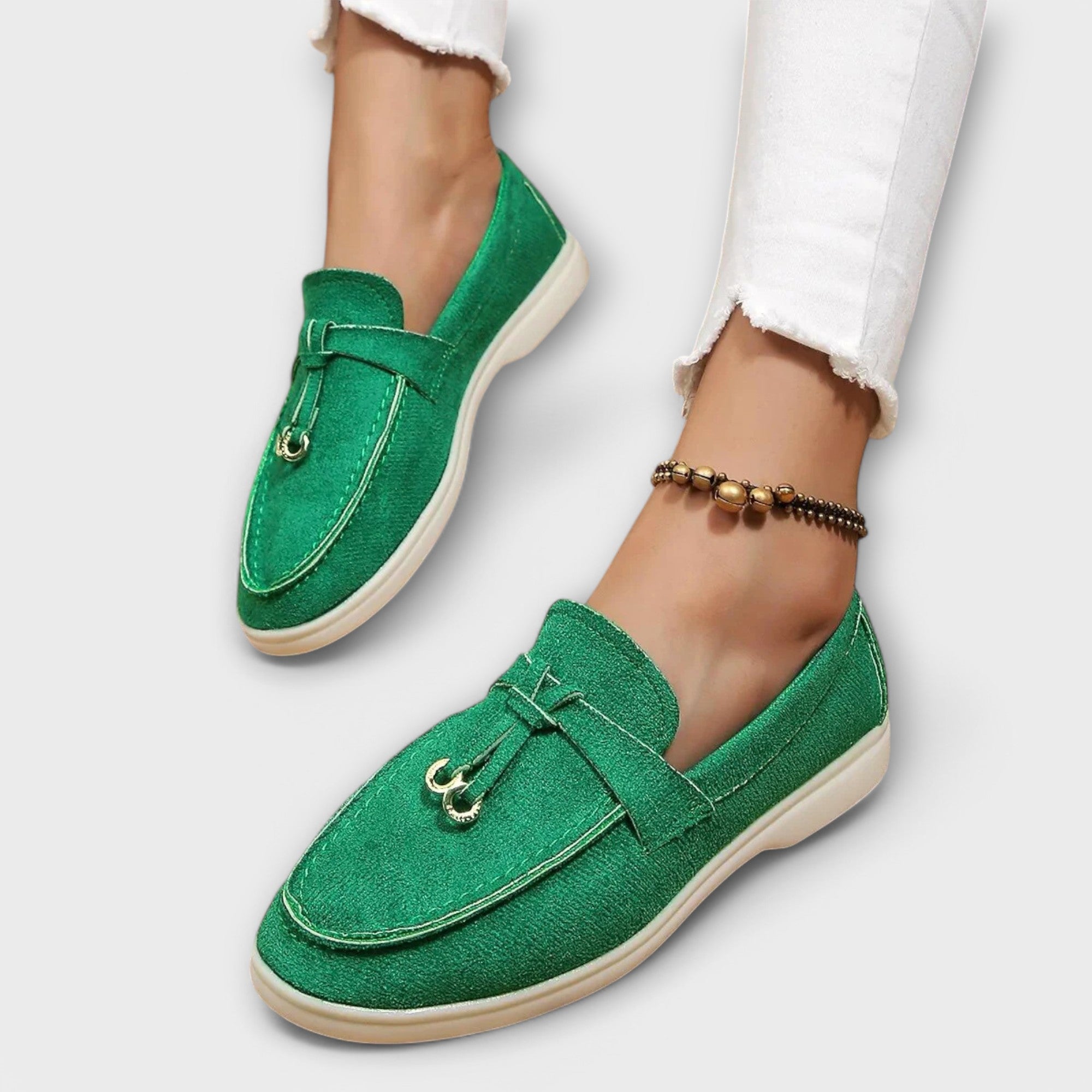 Veronika Eleganta Loafers med Dekorativ Snörning
