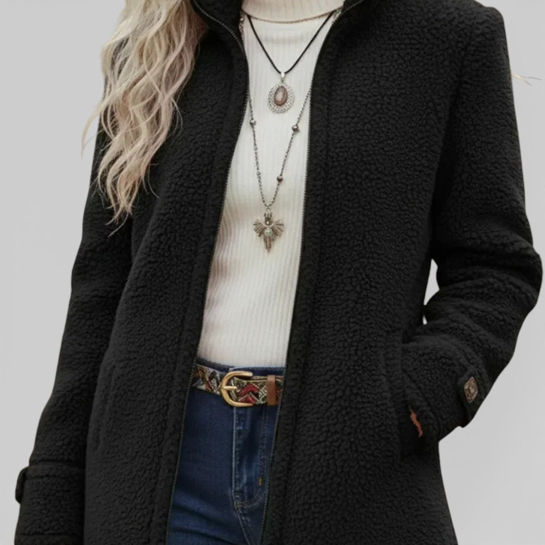 Annelies – Mjuk zip-up övergångsjacka