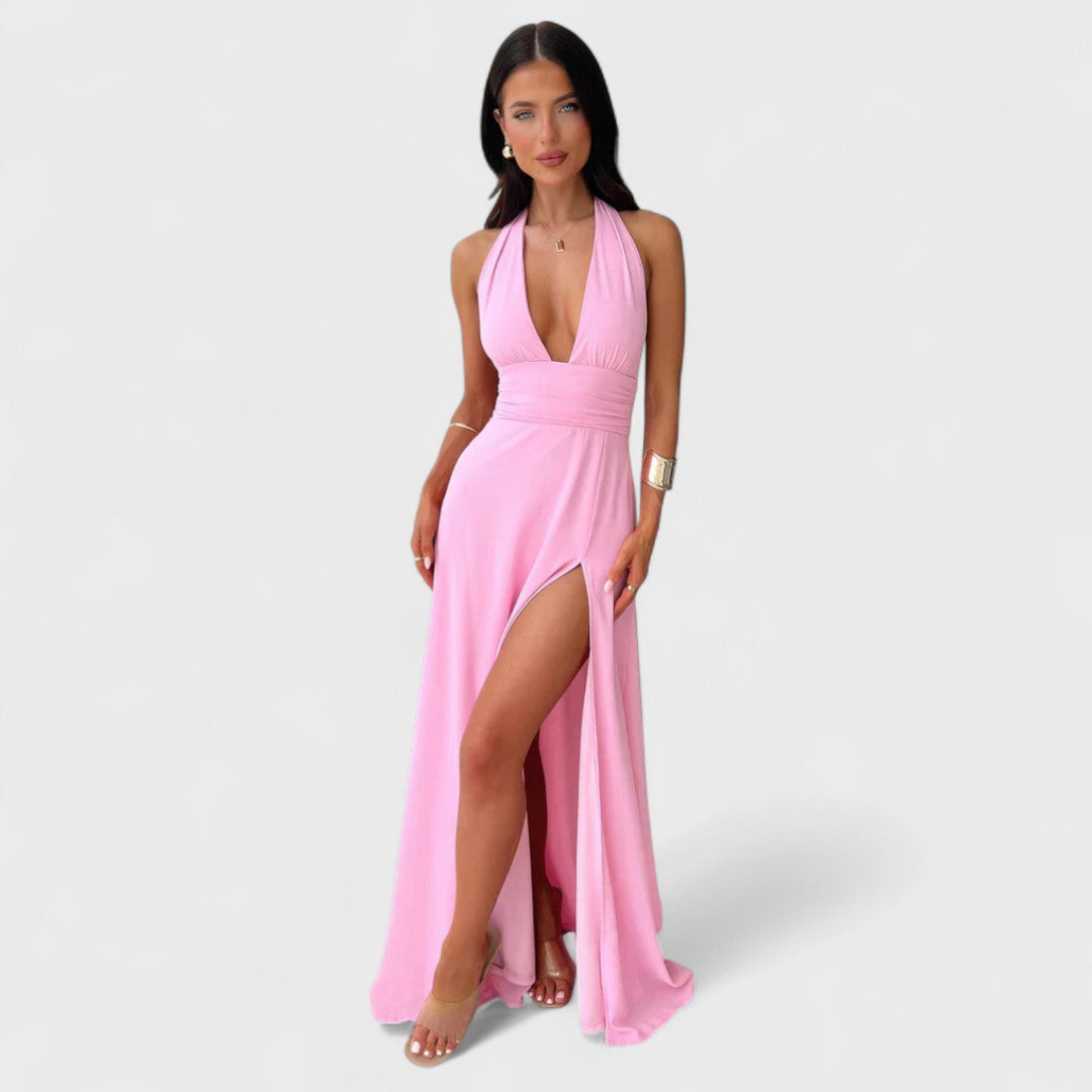 Elenor - Lång sommardress som lyfter fram din siluett
