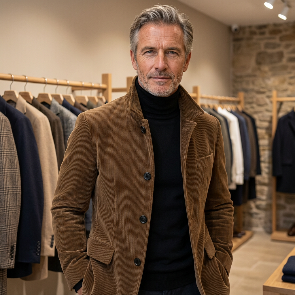 Carter | Elegant herrjacka med vintagekaraktär