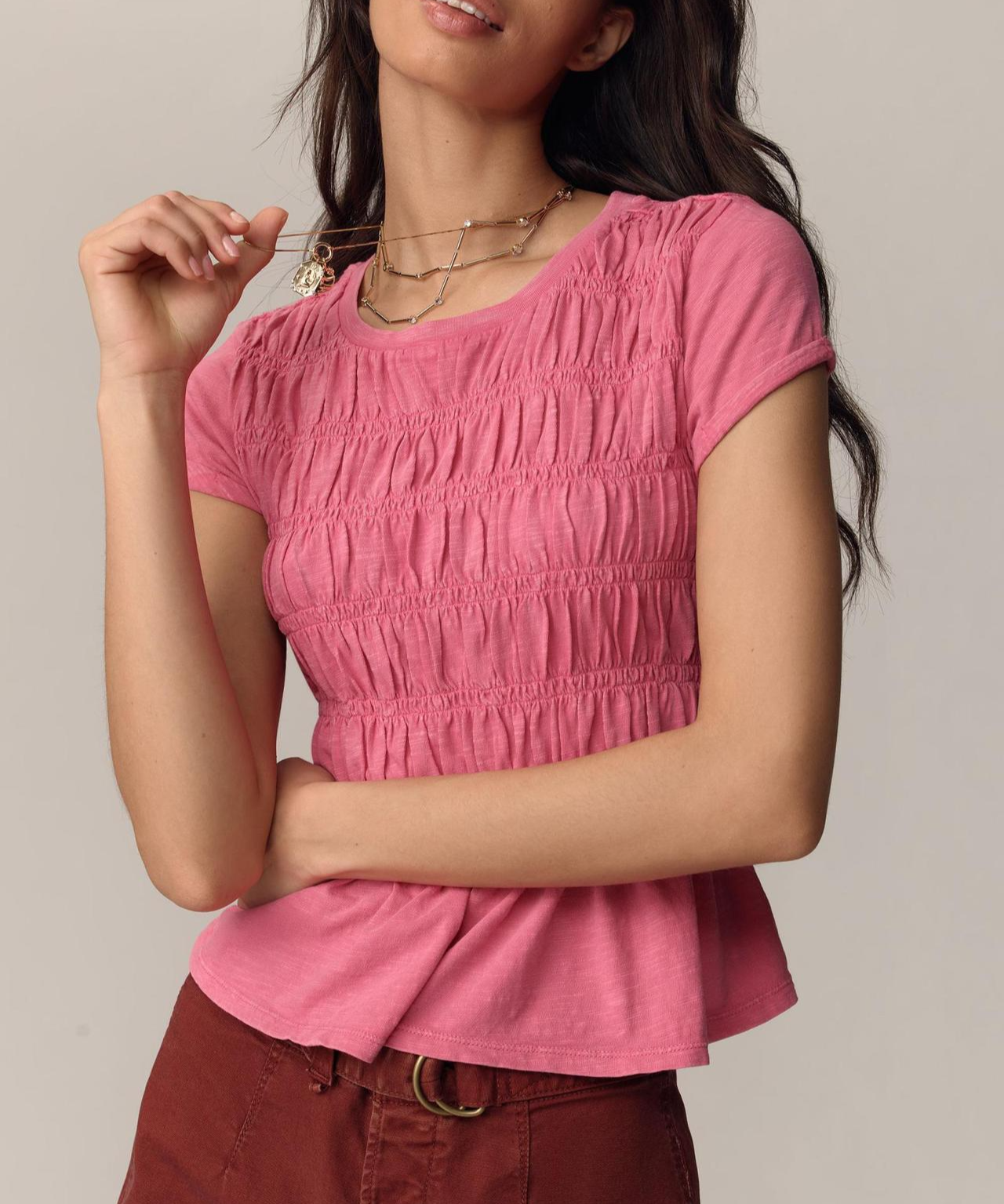 Rita DiCaprio Ruffled Top