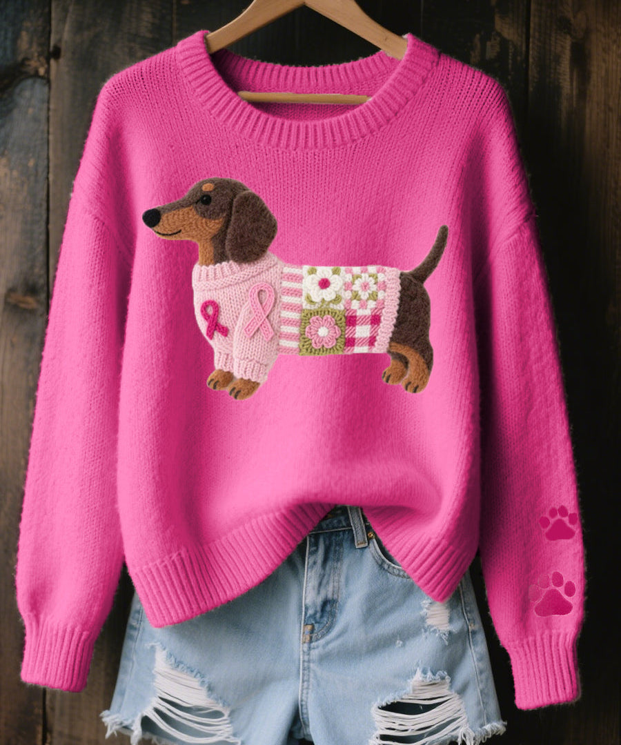Alba – Ullfiltströja med hunddesign