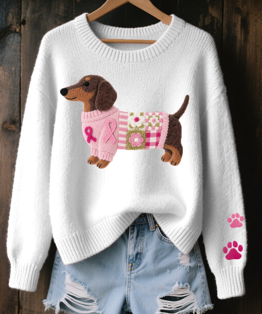Alba – Ullfiltströja med hunddesign