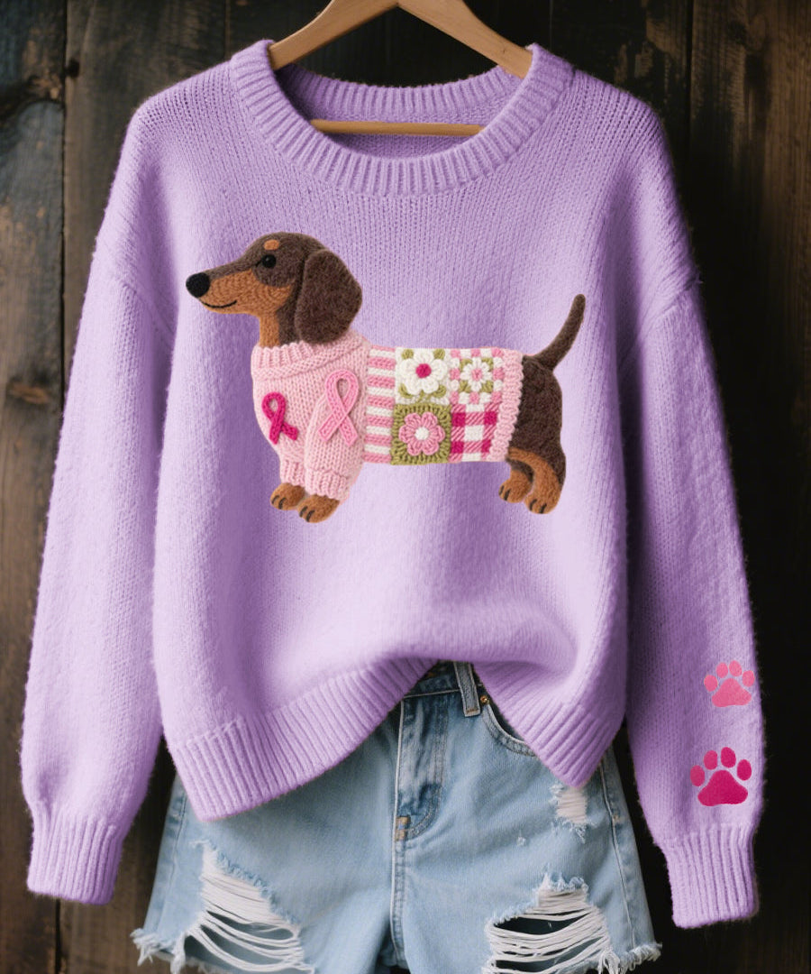Alba – Ullfiltströja med hunddesign