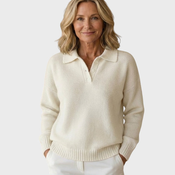 Eliška | Elegant Knit Sweater with Collar